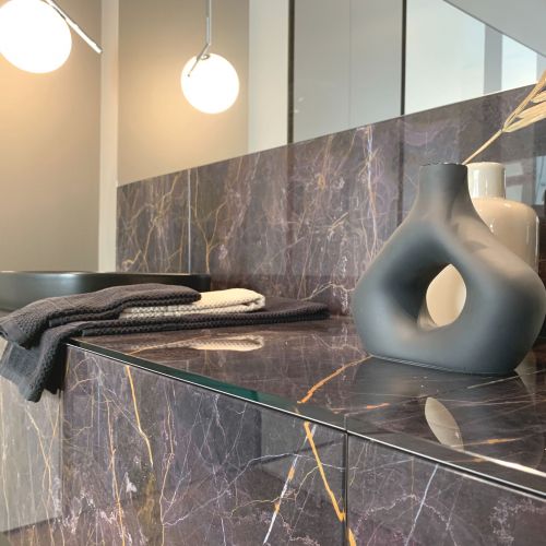 Blancahome allestimento negozio Lago Store bagno padronale dettaglio